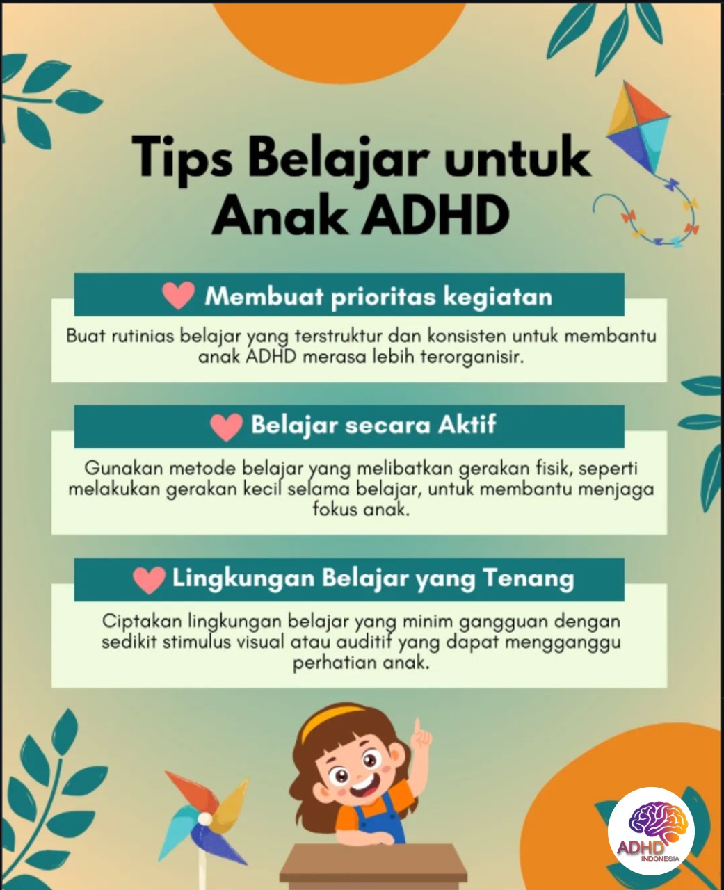 Strategi Belajar yang Cocok untuk Anak ADHD di Kabupaten Sigi